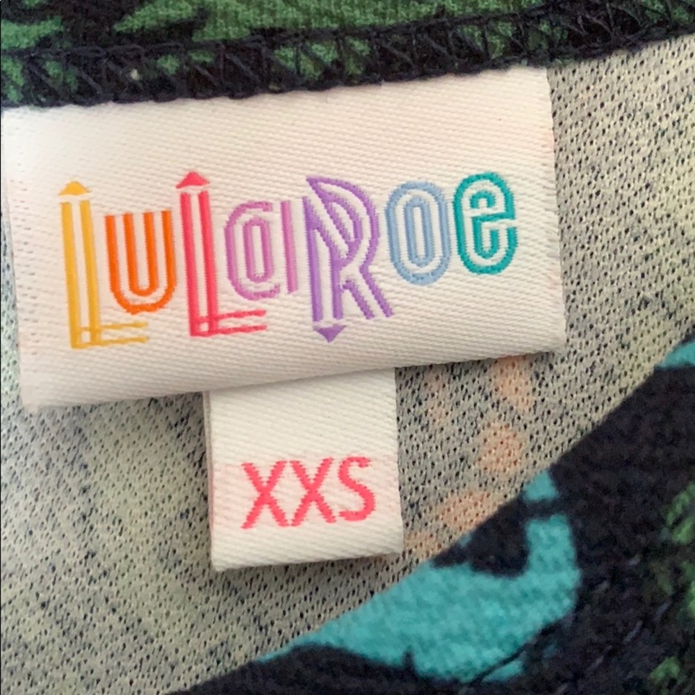 LuLaRoe Amelia Multi Colored Short Sleeve Dress - Picture 5 of 8